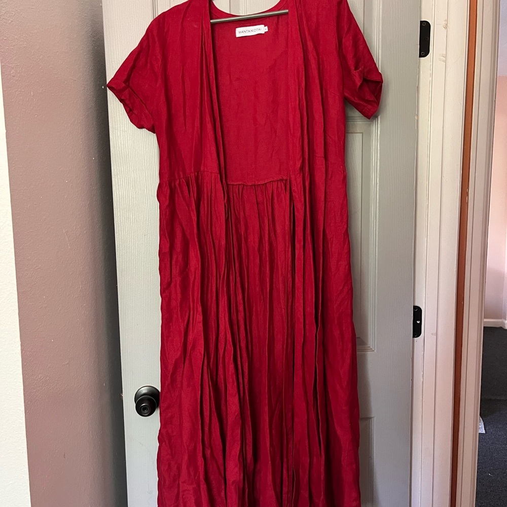 Linen Wrap Dress